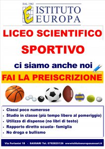 prescrizione LICEO SPORTIVOsportivo